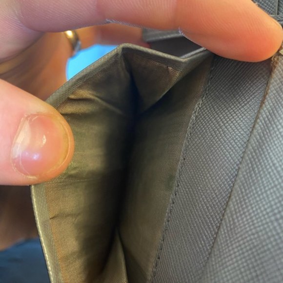 SOLD Gray Prada Saffiano Leather Bifold Wallet - Picture 7 of 12